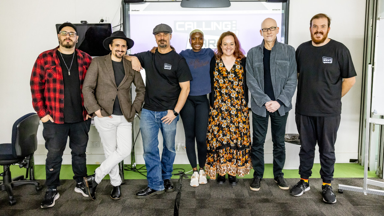 Group photo of film workshop leaders