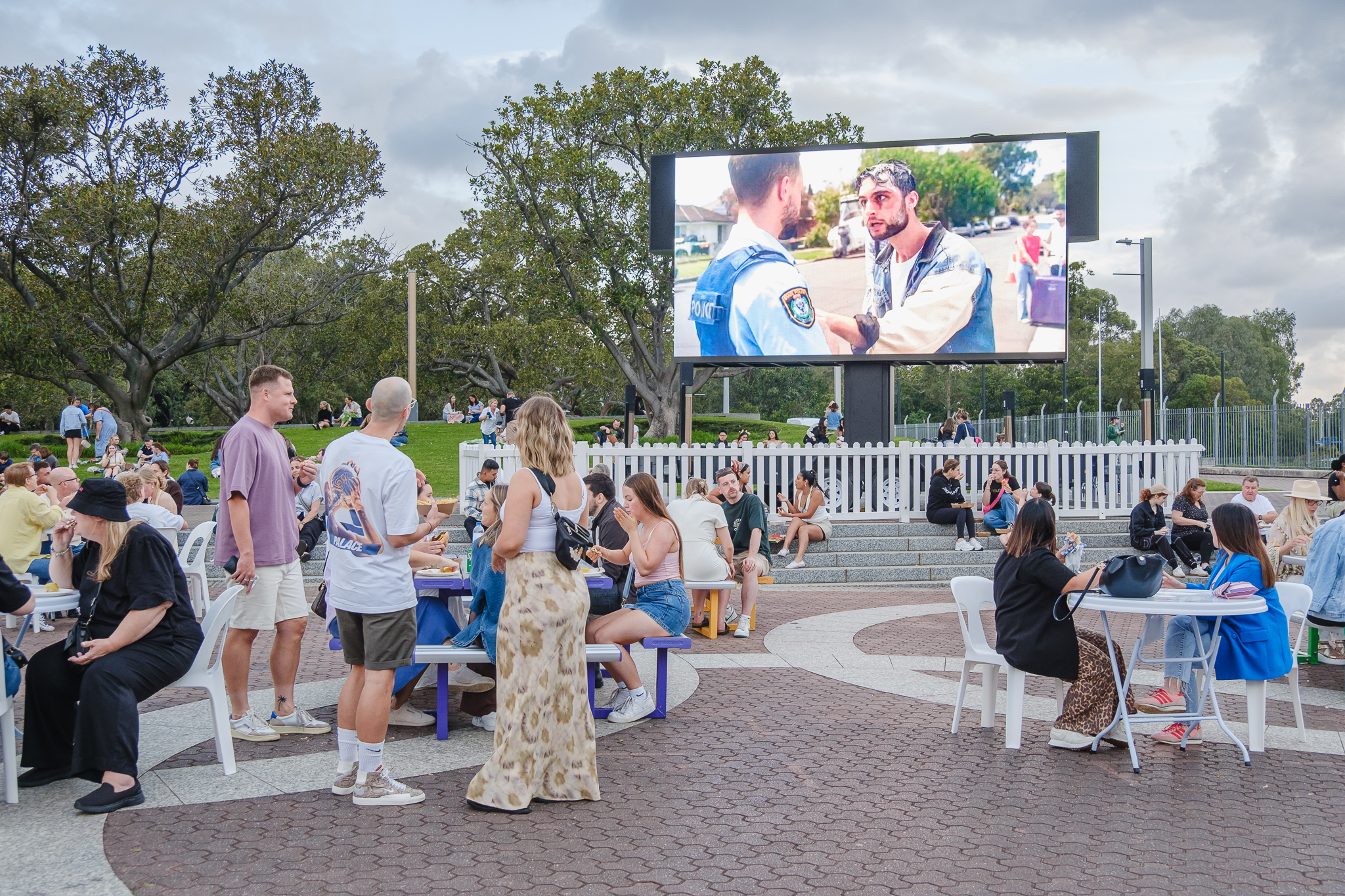 Photo of Western Sydney films screening outdoors at Olympic Park
